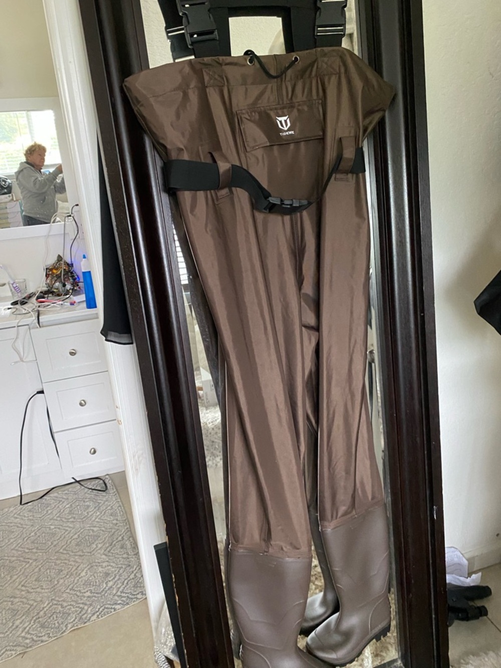 TideWe Waterproof Chest Waders in Brown